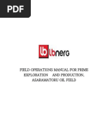 Field Operation Manual For Prime Exploration and Production