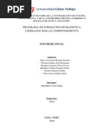 Informe Final - Liderazgo para El Emprendimiento