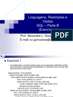 BD UNIDADE 5 SQL B Exercícios