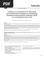 Colistina en El Tratamiento de Infecciones