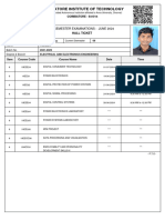 Coimbatore Institute of Technology: End Semester Examinations - June 2024