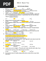 CH # 5 (Circular Motion) - Physics 11 (TC)