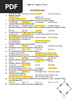 CH # 18 (Electronics) - Physics 12 (TC)