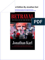 Dơnload Betrayal 1st Edition by Jonathan Karl Full Chapter