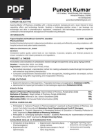 Puneet Kumar Resume