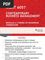 Module 4 - Forms of Business Ownership