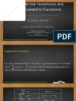 MAT060 12 Differential Notation and Trigonometric Functions Bent Usman