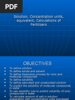 6-Preparation of Solutions and Fertilizers Calculation