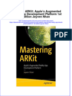 Mastering ARKit: Apple's Augmented Reality App Development Platform 1st Edition Jayven Nhan Full Chapter