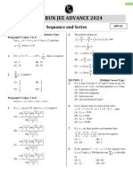 Varun Jee Advance 2024: Sequance and Series