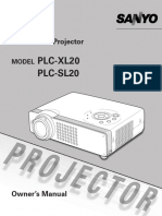 SANYO PLC-XL20 User Manual