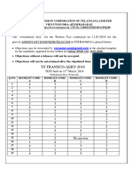 Previouspapers TSSPDCL Tstranscoassistantengineerkey