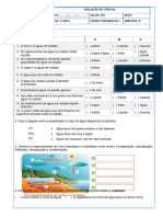 Avaliação de Ciências - 2º BImestre