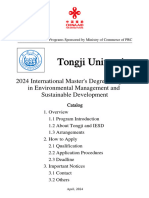 25-2024international Master Program in Environmental Management and Sustainable Development (Tongji University)