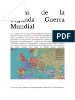 Causas de La Segunda Guerra Mundial