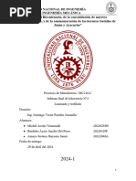 Informe Final de Laminado y Trefilado