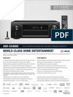 AVR-X4400H AV Receiver Information Sheet