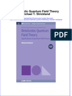 Relativistic Quantum Field Theory Michael T. Strickland Full Chapter