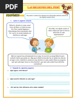 U4 S2 Ficha D1 PS Las Regiones Del Peru