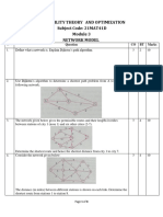 IV Sem Module 3 Network Model 20 QB 2024