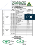 Rundown Acara Makesta Komisariat MA