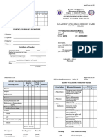 SF 9 - ES ( (Learner's Progress Report Card) GR1-GR2