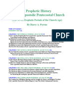 A Prophetic History of God's Apostolic Pentecostal Church