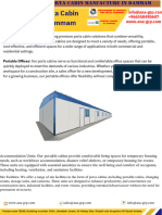 Porta Cabin Manufacturer in Dammam