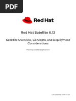 Red Hat Satellite 6.13 Satellite Overview, Concepts, and Deployment Considerations