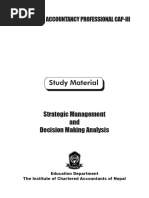 Strategic Management and Decision Making Analysis (Dec 2014)