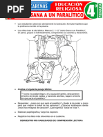 Jesus Sana A Un Paralitico para Cuarto Grado de Primaria