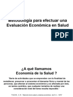 Metodología para Estudios de Evaluación Económica en Salud