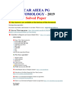 Icar Aieea PG Entomology: Solved Paper