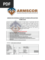 Armscor External Bursary Application Form 2024