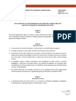 PRES-REG020v00 - Regulamento de Funcionamento Das Unidades Curriculares