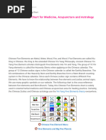 Five Elements Chart, Cross-Reference Table - Jessica