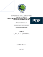 Formato Trabajo Final de La Asignatura. Metodología de La Investigación II