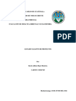 Análisis Del Listado Taxativo en Clasificación de Proyectos