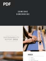 SUSTAINABILITY REPORT 2022 Someone Somewhere Compressed