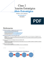 Clase 2 Planificación Estratégica - Análisis Estratégico 2023