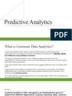 Analytics and Forecasting