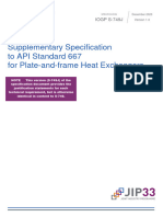 Supplementary Spec To API Standard 667 For Plate and Frame Heat Exchangers With Justifications S 749Jv2023 12