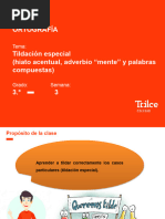 ORT-3ro - Tildación Especial (Hiato Acentual, Adverbio "Mente" y Palabras Compuestas) (Sin Audio)