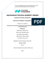 Informe 10 - Compuestos Carboxílicos - Reacciones de Esterificacion - Método de Transesterificación (Grupo 1)