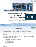 Packetmaster EX484-3 Web GUI