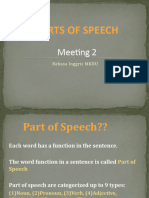 Meeting 2 - Part of Speech