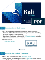 Lecture 4 - Kali Linux