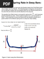 Sway Bar Calculations