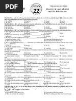 ĐỀ ÔN TN 2024-SỐ 22