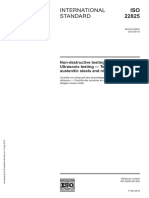 ISO - 22825-2012 Non-Destructive Testing of Welds - Ultrasonic Testing - Testing of Welds in Austenitic Steels and Nickel-Based Alloys